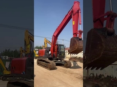 HITACHI ZX195 Digunakan Crawler Excavator 18900kg Operasi stabil Dengan 0.91m3 ember