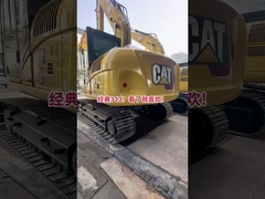 CAT313 Digunakan Excavator Kompak 0.53m3 Ember 12400kg Dengan Sistem Hidraulik