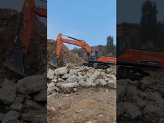 Digunakan Doosan DX360LC Long Reach Excavator Kapasitas 1.71m3 36 Ton